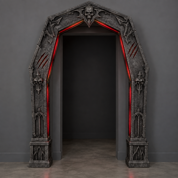 Gothic Skull Archway Door Decoration