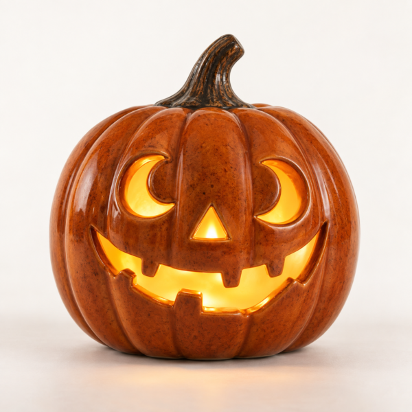 Glowing Jack-O'-Lantern Pumpkin Decoration