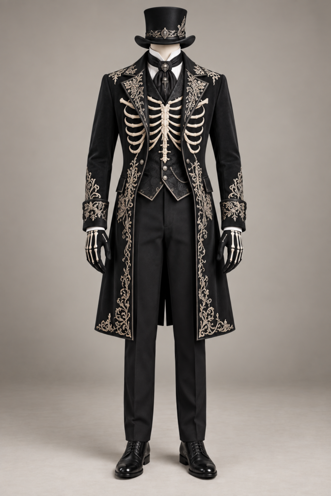 Men's Skeleton Gentleman Tailcoat Costume