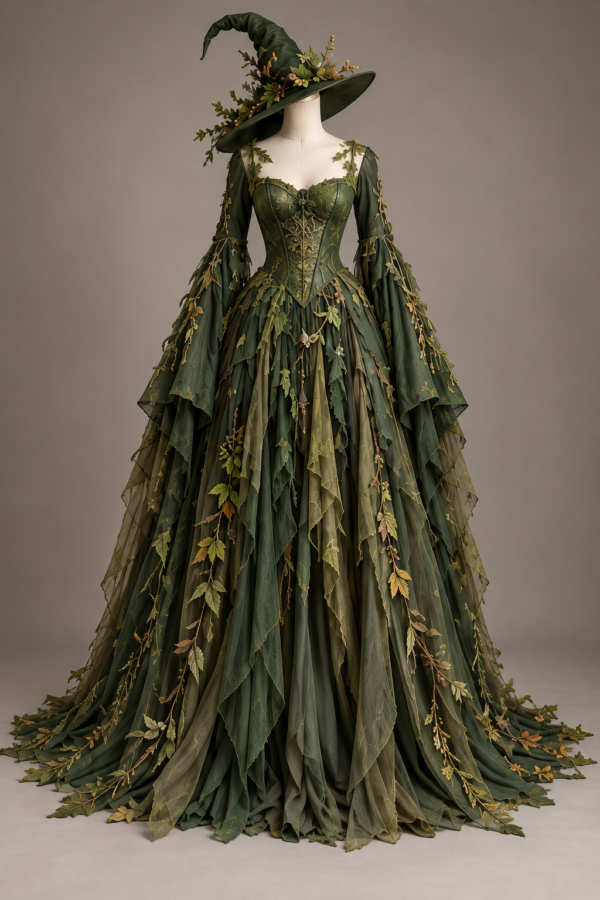 Enchanted Forest Witch Gown Costume